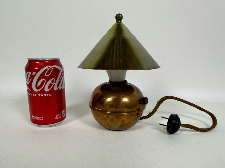 Vintage 1930s Art Deco American Modernist Copper 'Glow Lamp' Designed By Ruth And William Gerth For Chase 8H [Photo 5]