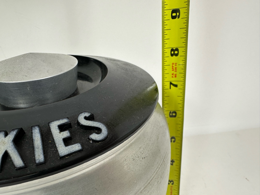 Vintage Art Deco Machine Age Aluminum Cookie Jar By RJX 7W X 8H [Photo 13]
