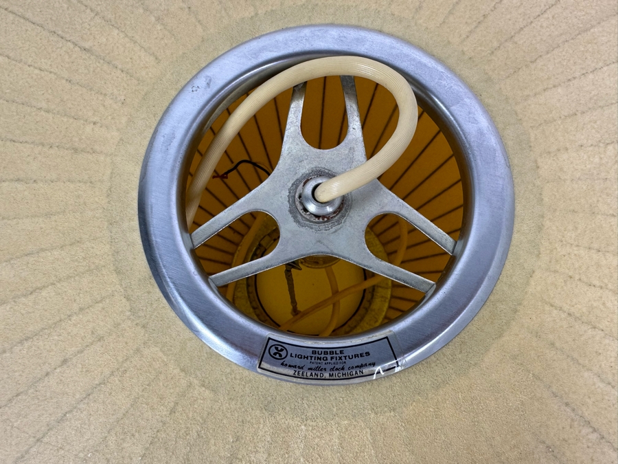 Vintage Mid-Century Modern George Nelson Bubble Lighting Fixtures By Howard Miller Clock Company Zeeland, Michigan 25W [Photo 12]