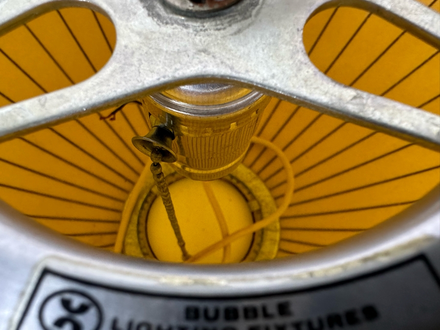 Vintage Mid-Century Modern George Nelson Bubble Lighting Fixtures By Howard Miller Clock Company Zeeland, Michigan 25W [Photo 18]