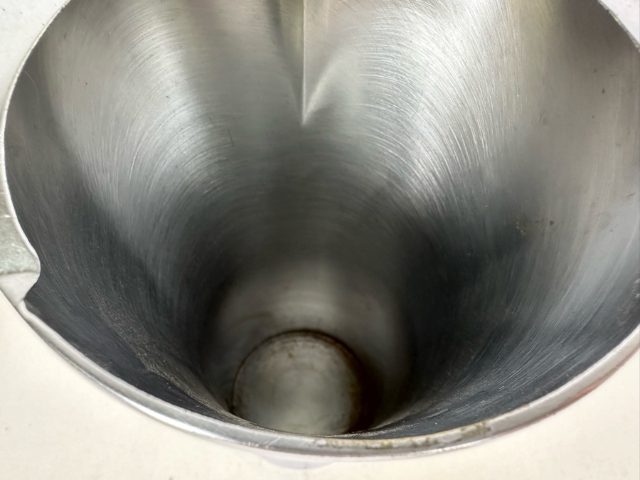 Rare Vintage Art Deco Machine Age Cocktail Mixer By Chase 9H With Spoon And Twelve Chase Footed Barware Cups 2.75W X 2H [Photo 19]