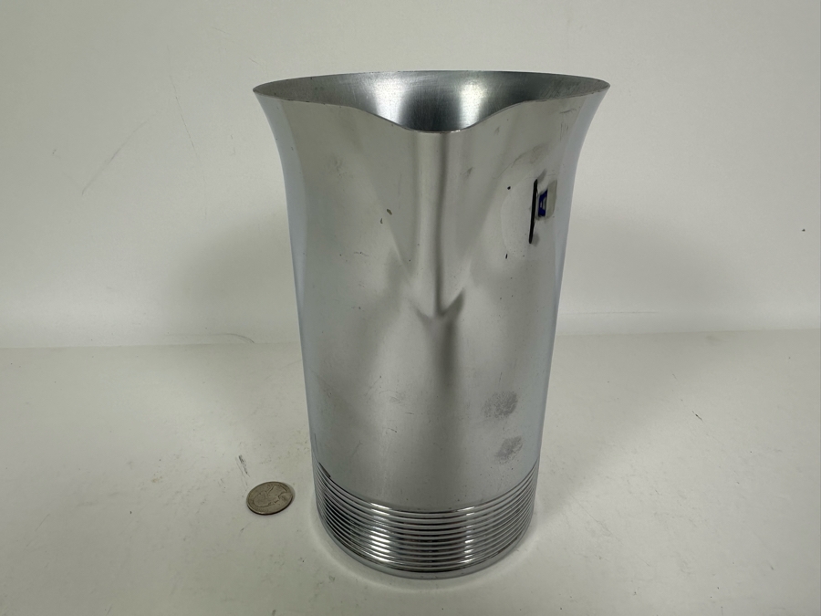 Vintage Art Deco Machine Age Pitcher With Bakelite Handle By Chase 8H [Photo 4]