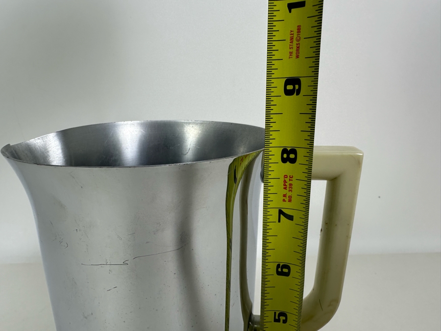 Vintage Art Deco Machine Age Pitcher With Bakelite Handle By Chase 8H [Photo 11]