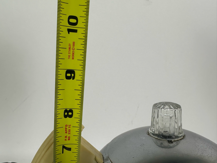 Rare Vintage Art Deco Machine Age Coffee Percolator 1936 Designed By Walter Von Nessen 8.5H With Matching Creamer And Pair Of Sugar (Missing Power Cord)  [Photo 14]