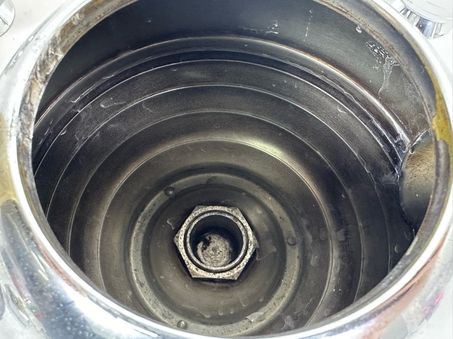 Rare Vintage Art Deco Machine Age Coffee Percolator 1936 Designed By Walter Von Nessen 8.5H With Matching Creamer And Pair Of Sugar (Missing Power Cord)  [Photo 13]