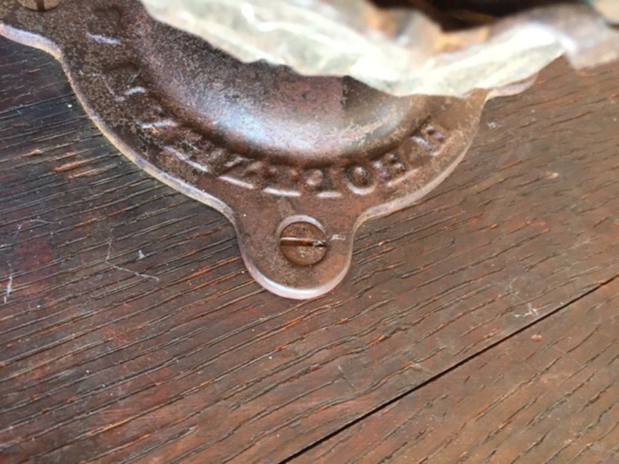 Vintage Swivel Stool with Twisted Black Wrought Iron [Photo 6]