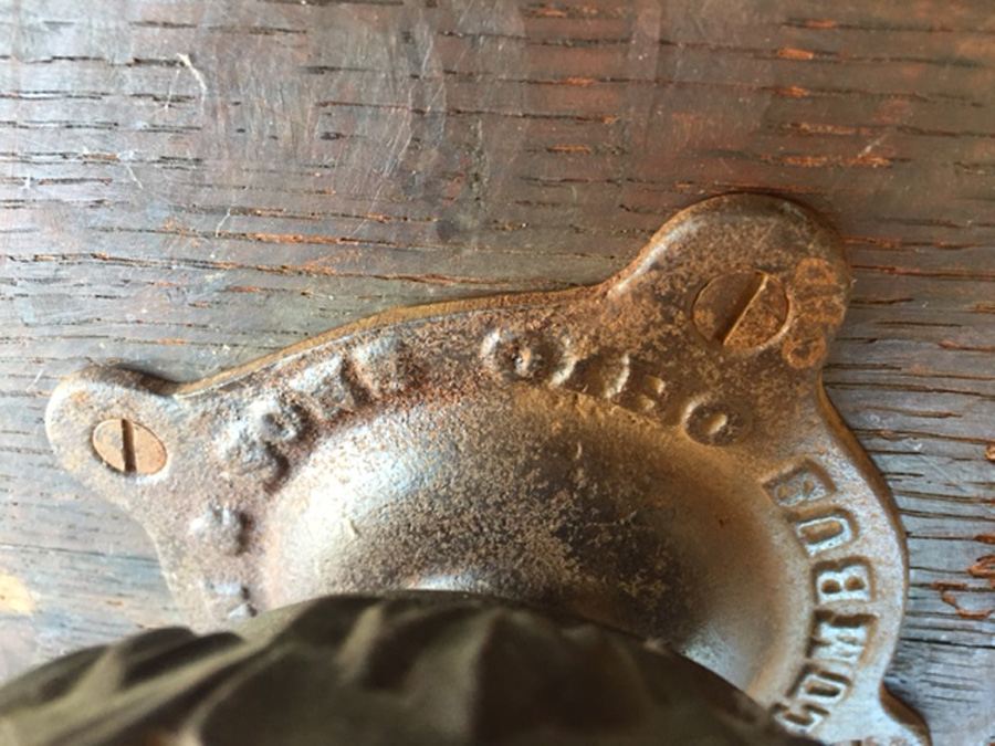 Vintage Swivel Stool with Twisted Black Wrought Iron [Photo 8]