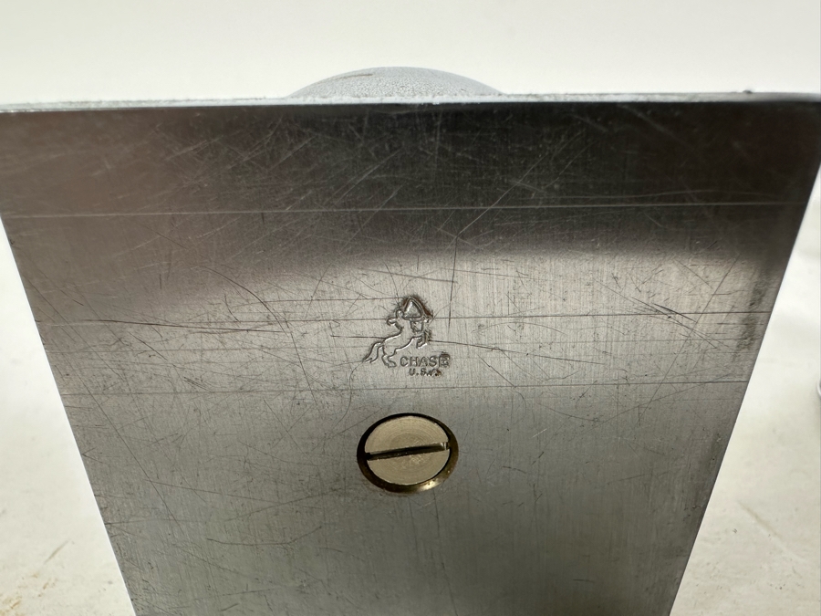 Collection Of Vintage Art Deco Chase Items Including A Pair Of Candleholders By Chase, Salt Shaker By Chase And Top Hat Shot Glass By Chase [Photo 12]