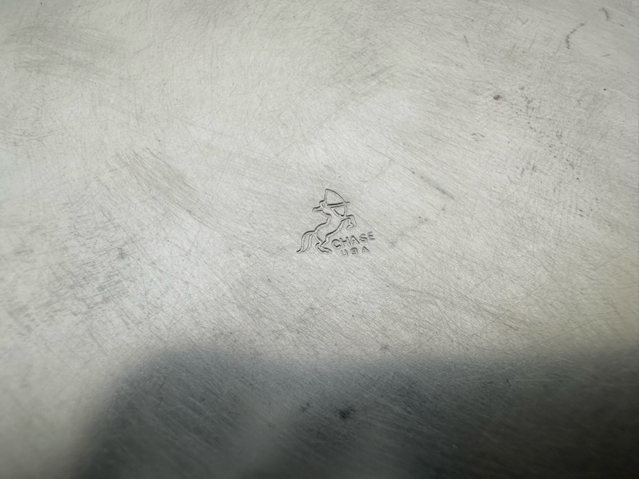 Collection Of Vintage Art Deco Chase Items Including Walter Von Nessen (1889-1943) Butter Dish With Lid For Chase, Spherical Saturn Ring Sugar By Chase, Ball Footed Napkin Holder By Chase And Lidded Box By Chase [Photo 11]