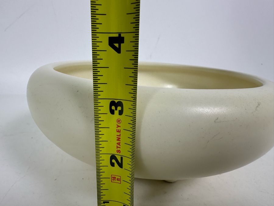 Vintage Haeger USA Pottery Footed Vase 8.5W X 3.25H [Photo 10]