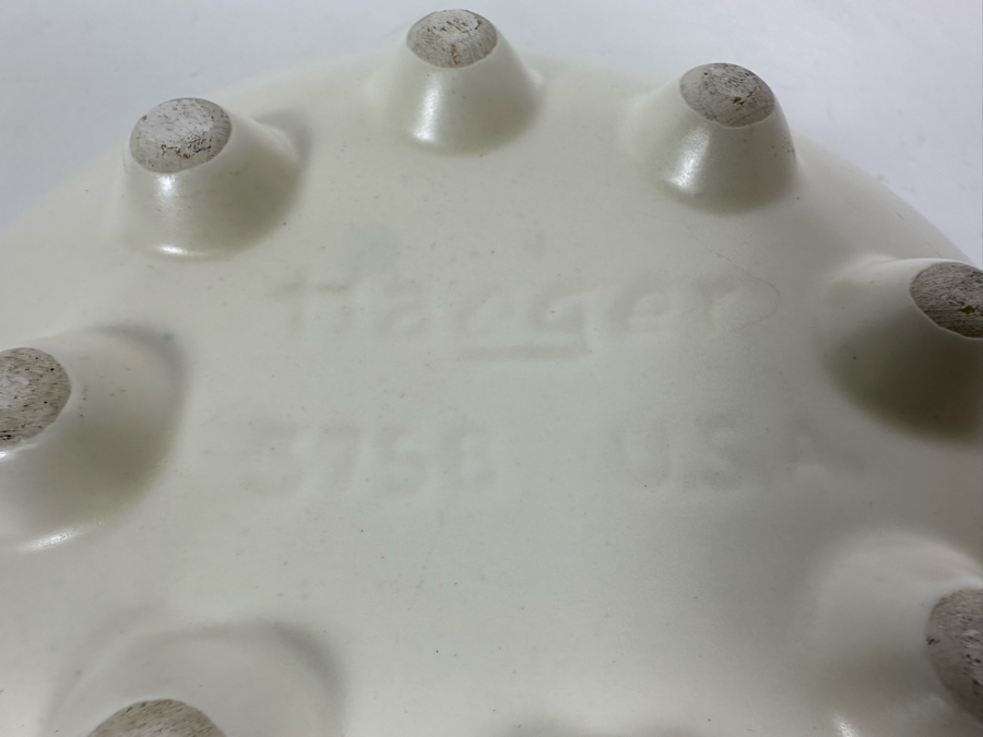 Vintage Haeger USA Pottery Footed Vase 8.5W X 3.25H [Photo 8]