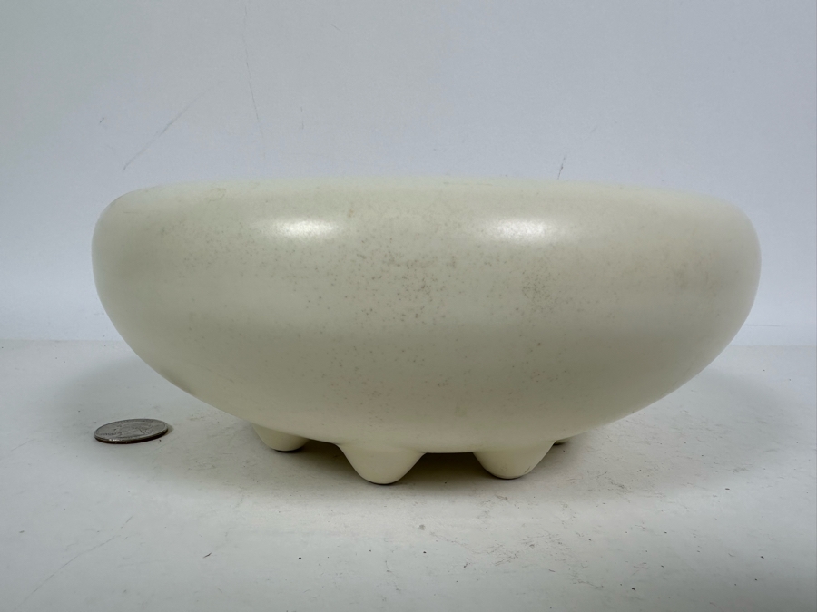 Vintage Haeger USA Pottery Footed Vase 8.5W X 3.25H [Photo 2]