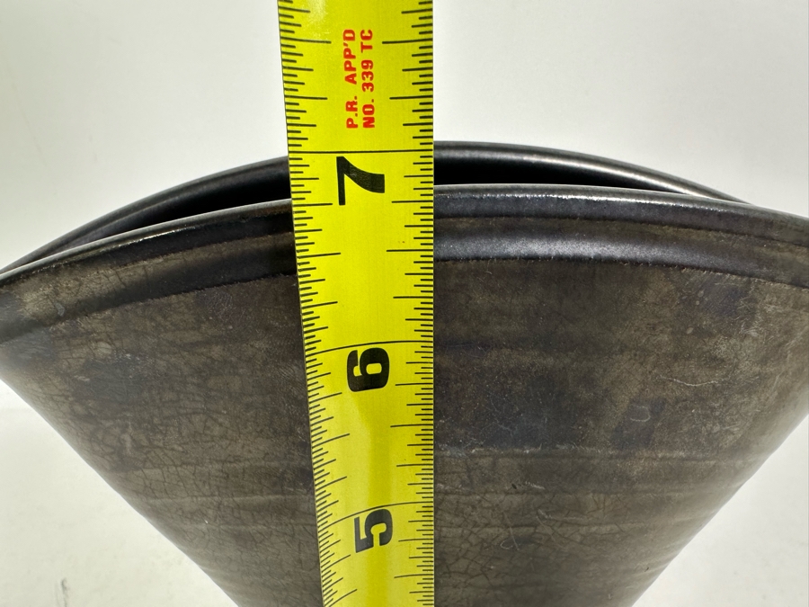 Vintage Prinknash Pottery Fan Shaped Black Vase 6.75H [Photo 9]