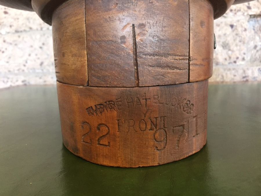 Vintage Wooden Hat Form Hat Mold - Empire Hat Blocks - 5 Piece Puzzle Block [Photo 7]
