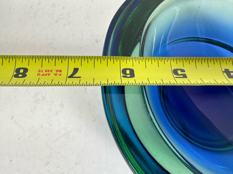 Murano Italian Art Glass Footed Bowl 6.5W X 2.5H [Photo 8]