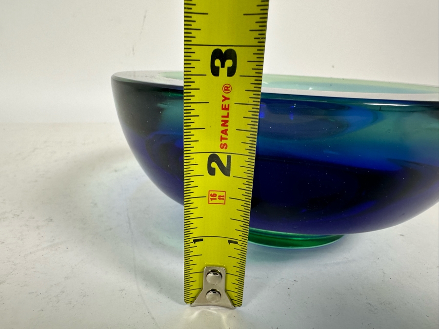 Murano Italian Art Glass Footed Bowl 6.5W X 2.5H [Photo 9]