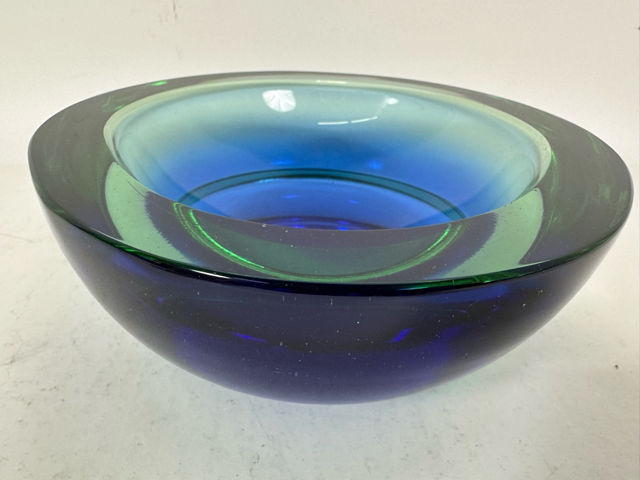 Murano Italian Art Glass Footed Bowl 6.5W X 2.5H [Photo 4]