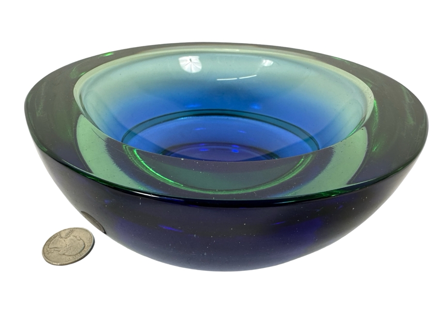 Murano Italian Art Glass Footed Bowl 6.5W X 2.5H [Photo 1]