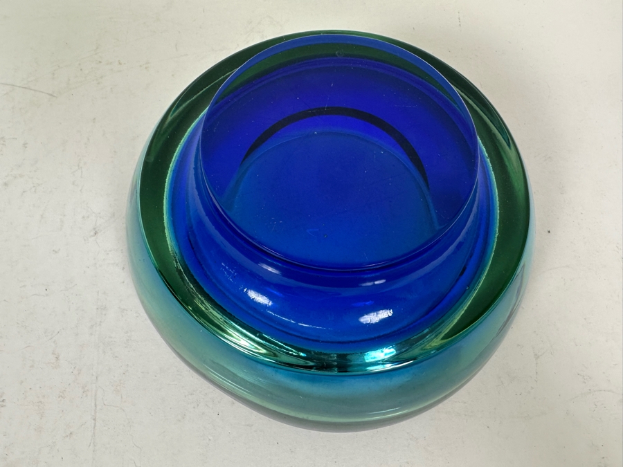 Murano Italian Art Glass Footed Bowl 6.5W X 2.5H [Photo 7]