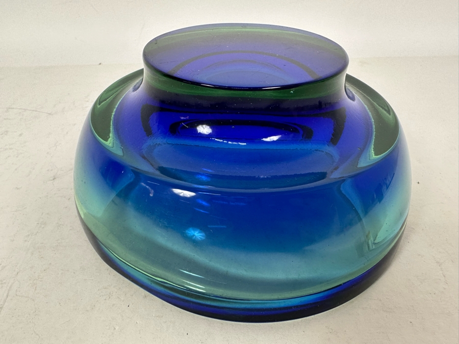 Murano Italian Art Glass Footed Bowl 6.5W X 2.5H [Photo 6]