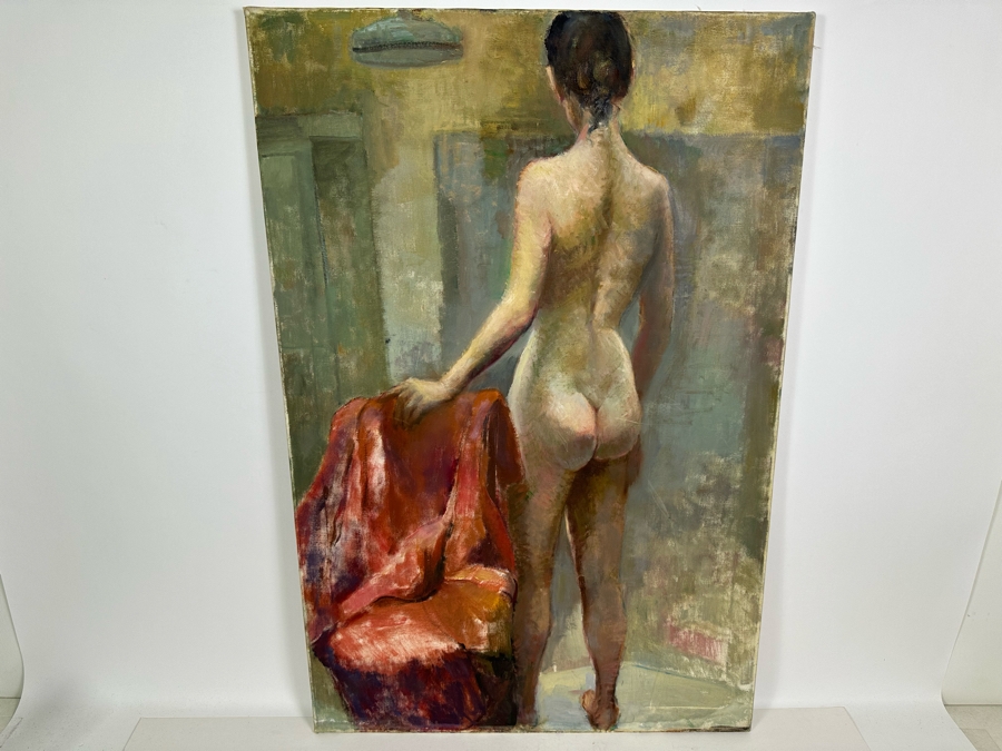 Grace Bogert Original Female Nude Painting On Canvas 24 X 36 [Photo 4]