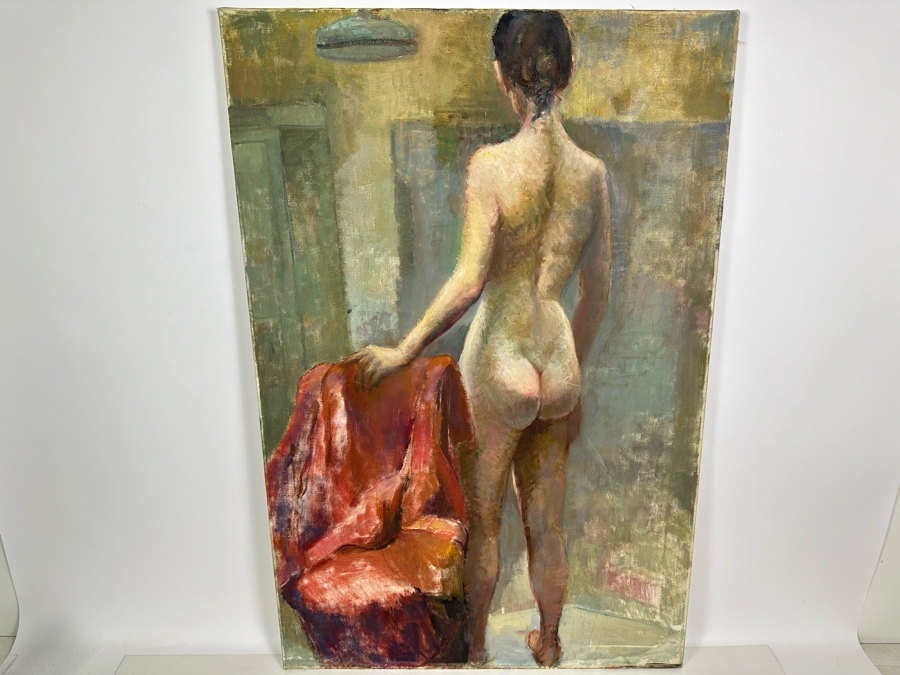 Grace Bogert Original Female Nude Painting On Canvas 24 X 36 [Photo 5]