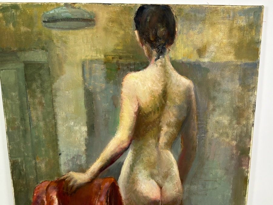 Grace Bogert Original Female Nude Painting On Canvas 24 X 36 [Photo 9]