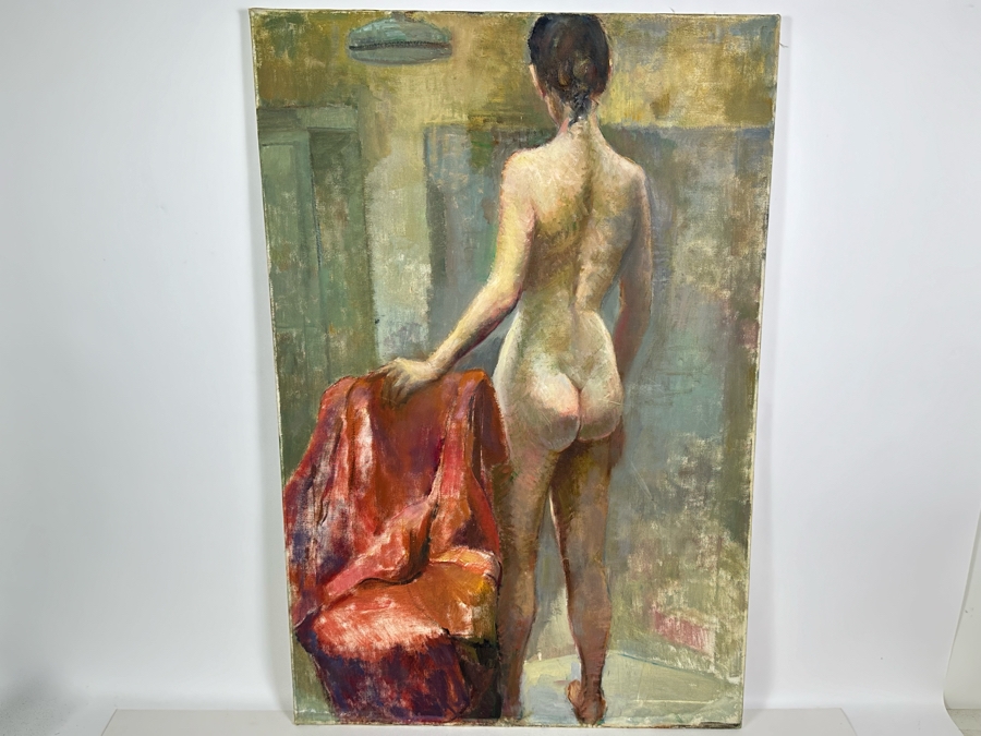 Grace Bogert Original Female Nude Painting On Canvas 24 X 36 [Photo 7]