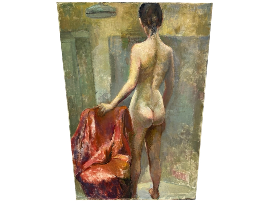 Grace Bogert Original Female Nude Painting On Canvas 24 X 36 [Photo 2]