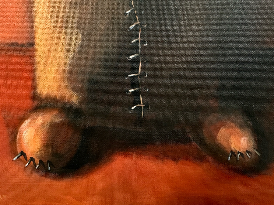 Original Max Horst Sokolowski (B. 1968, Australia) Acrylic On Canvas Painting 12 X 16 [Photo 7]