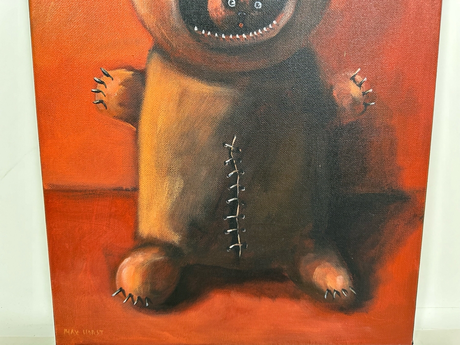 Original Max Horst Sokolowski (B. 1968, Australia) Acrylic On Canvas Painting 12 X 16 [Photo 5]