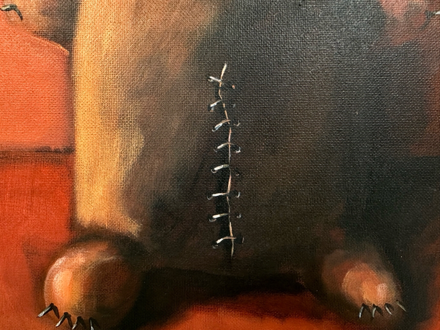 Original Max Horst Sokolowski (B. 1968, Australia) Acrylic On Canvas Painting 12 X 16 [Photo 6]