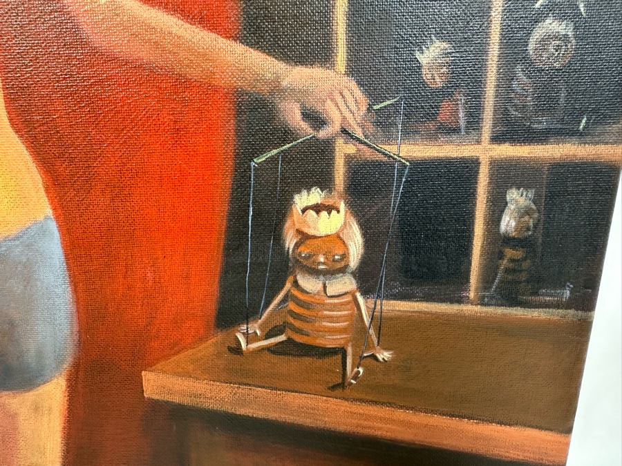 Original Max Horst Sokolowski (B. 1968, Australia) Acrylic On Canvas Painting 16 X 20 [Photo 6]