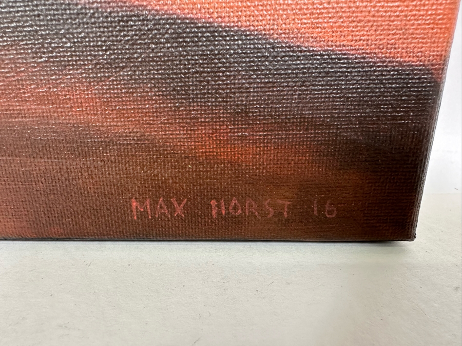 Original Max Horst Sokolowski (B. 1968, Australia) Acrylic On Canvas Painting 16 X 20 [Photo 10]