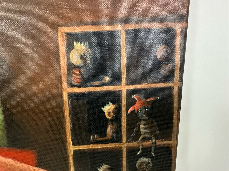 Original Max Horst Sokolowski (B. 1968, Australia) Acrylic On Canvas Painting 16 X 20 [Photo 7]