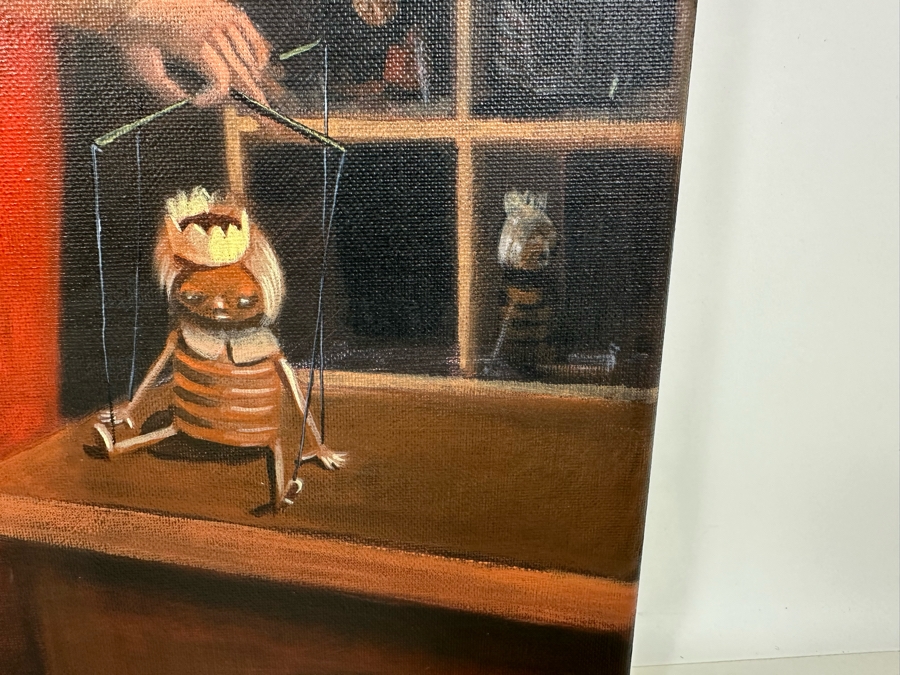 Original Max Horst Sokolowski (B. 1968, Australia) Acrylic On Canvas Painting 16 X 20 [Photo 9]