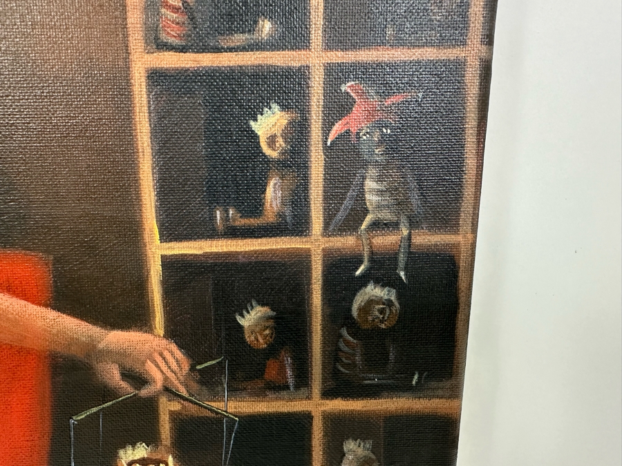 Original Max Horst Sokolowski (B. 1968, Australia) Acrylic On Canvas Painting 16 X 20 [Photo 8]