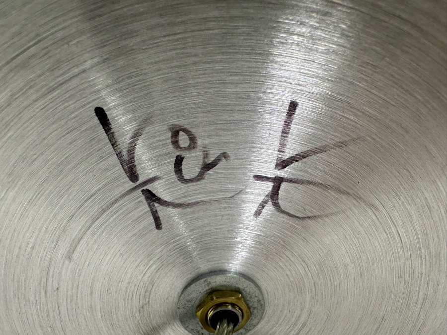 One-Of-A-Kind Hand Machined Art Deco Style Aluminum Table Lamp Signed Underneath By Designer 12H [Photo 9]