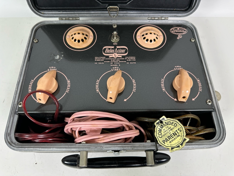 New Old Stock Relax Acizor Hollywood California Beauty Equipment Model 5 11.5W X 8D X 7H Untested [Photo 3]