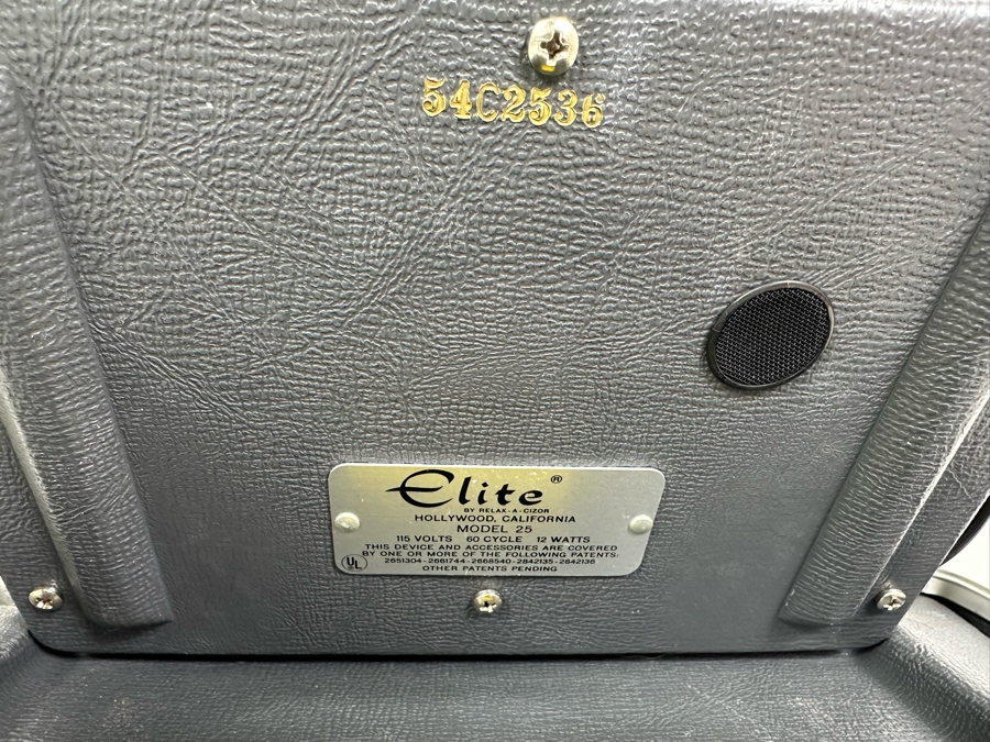 New Old Stock Relax Acizor Hollywood California Beauty Equipment Elite Model 25 14W X 11D X 5H Untested [Photo 4]