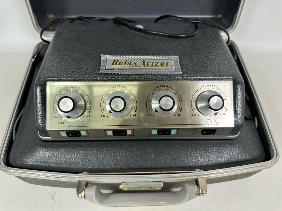 New Old Stock Relax Acizor Hollywood California Beauty Equipment Elite Model 25 14W X 11D X 5H Untested [Photo 3]