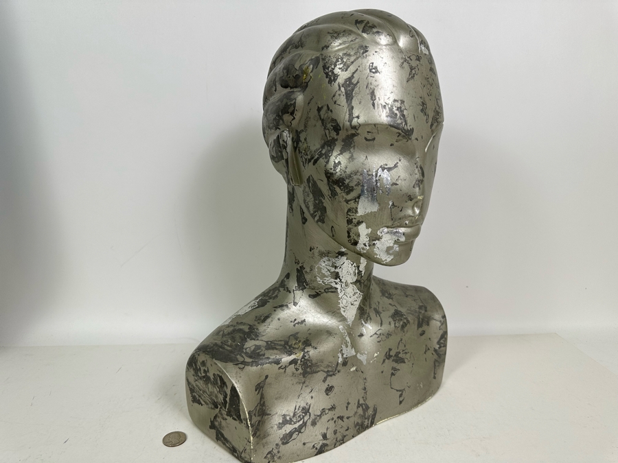 Vintage Art Deco Store Display Mannequin Bust Used For Displaying PUCCI Designer Scarves 13.5W X 5D X 17H [Photo 12]