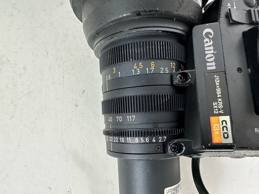 Canon J13aX9B4 KRS-V SX12 13XC CCD Image Stabilizer Broadcast Zoom Lens 12.5L [Photo 7]