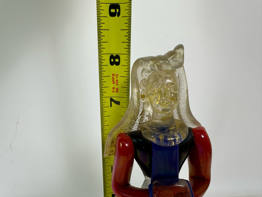 Italian Murano Art Glass Figurine Of Woman In Dress 8.5H [Photo 15]