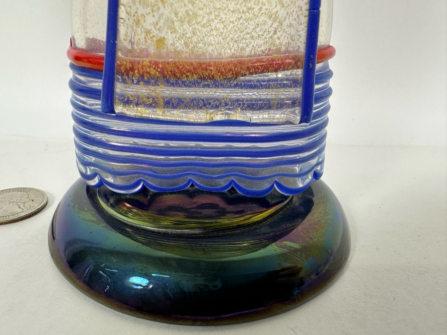 Italian Murano Art Glass Figurine Of Woman In Dress 8.5H [Photo 7]