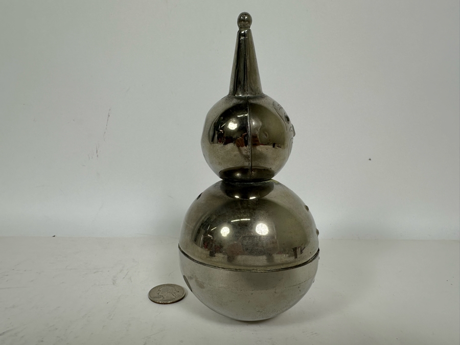 Vintage Silverplate Raimond Clown Bank 6.5H [Photo 6]