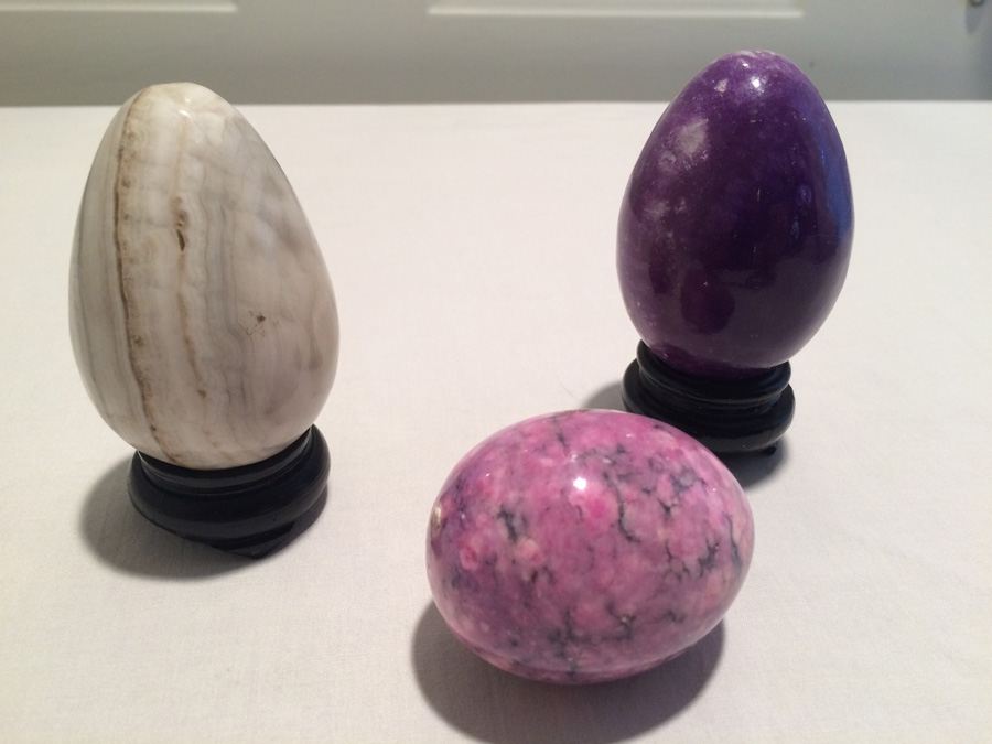 (3) Polished Stone Marble Eggs [Photo 2]
