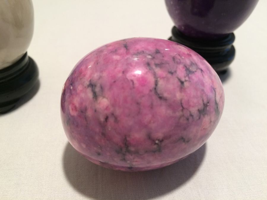 (3) Polished Stone Marble Eggs [Photo 3]