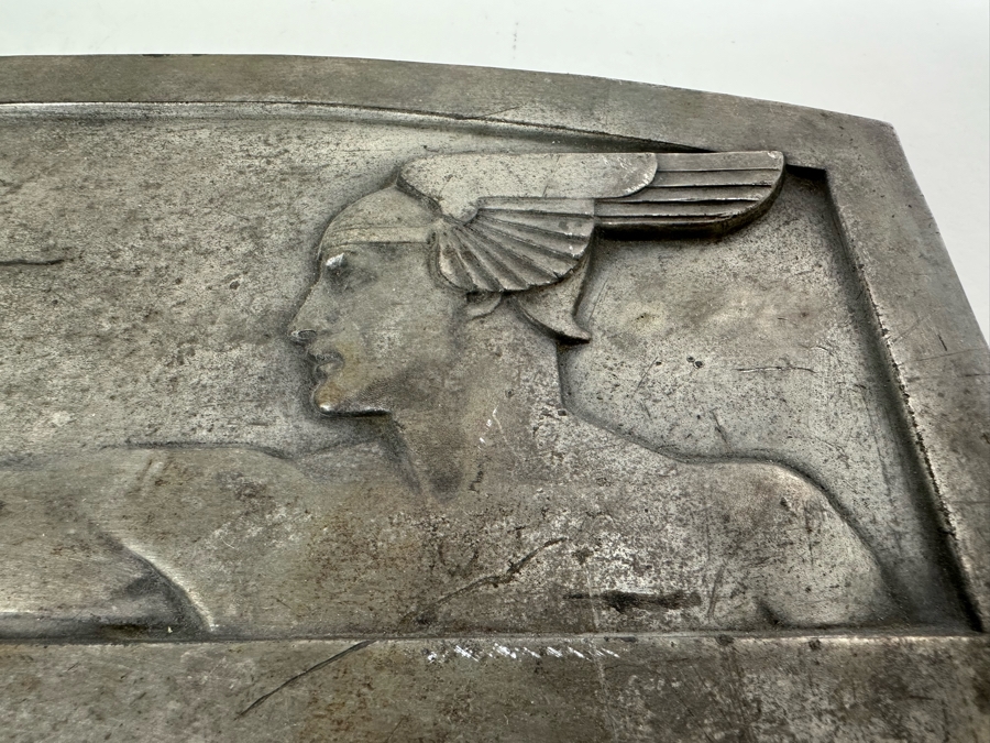 Impressive Vintage Art Deco Goodyear Tire Advertising Metal Wall Plaque To Town Tire & Battery Service, Inc In Recognition Of Goodyear's G3 Sales Contest 1934 11.5 X 9 [Photo 9]