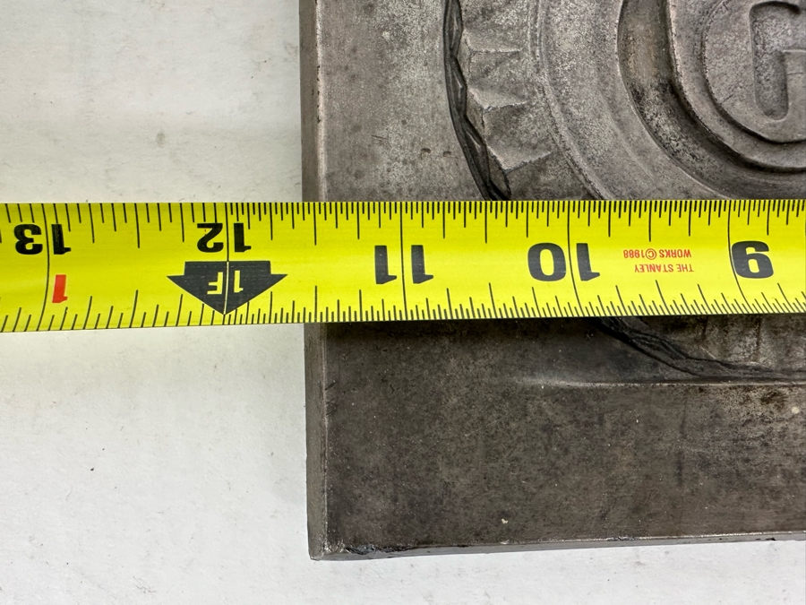 Impressive Vintage Art Deco Goodyear Tire Advertising Metal Wall Plaque To Town Tire & Battery Service, Inc In Recognition Of Goodyear's G3 Sales Contest 1934 11.5 X 9 [Photo 12]